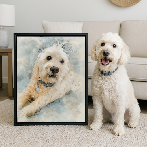 Custom Pet Watercolor Art Style - Image 8