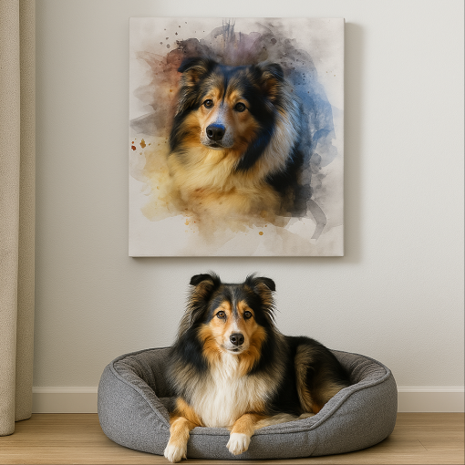 Custom Pet Watercolor Art Style - Image 5
