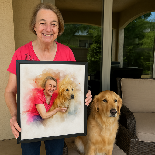 Custom Pet Watercolor Art Style - Image 6